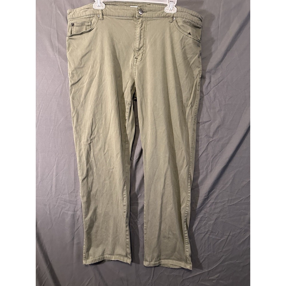 Peter Millar Crown Crafted Pants Mens 42x30 Olive Tencel Blend 5 Pocket Stretch